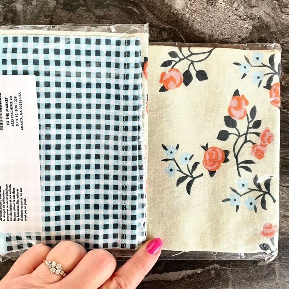 To the Market Ice Ice Floral Tea Towel New Cotton Kitchen Bath - Picture 3 of 7